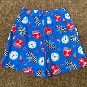 🛒3/$9 boys 3T CARS pajama shorts piston cup logos